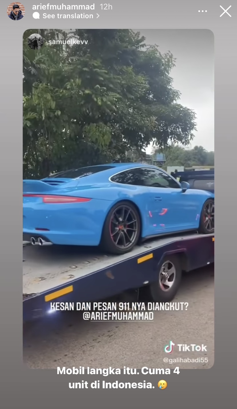 Mobil Porsche Milik Doni Salmanan Disita, Arief Muhammad Turut Sedih