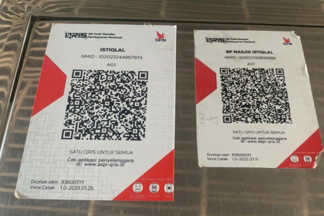 Ada 50 Stiker Barcode QRIS Kotak Amal Palsu di Masjid Istiqlal